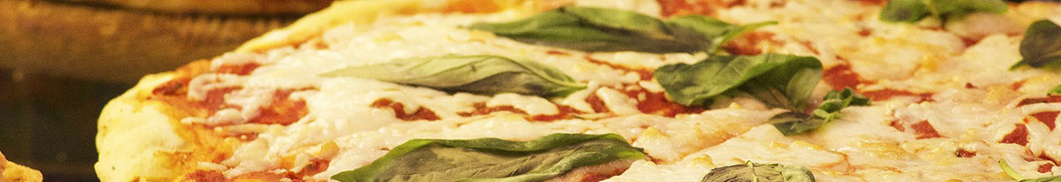 Eating Italian Pizza at The Dough Co restaurant in Eugene, OR.